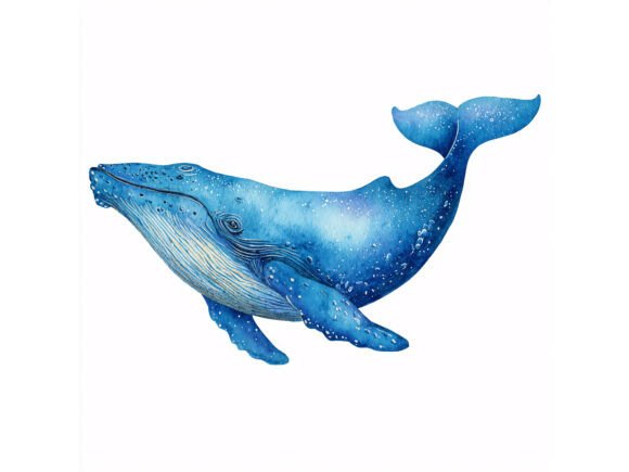 10 JPG Blue Whale Watercolor Set: A Deep Dive into Coastal Creativity