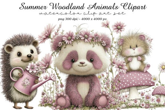 Bring the Forest to Your Designs: Summer Woodland Animals Clipart