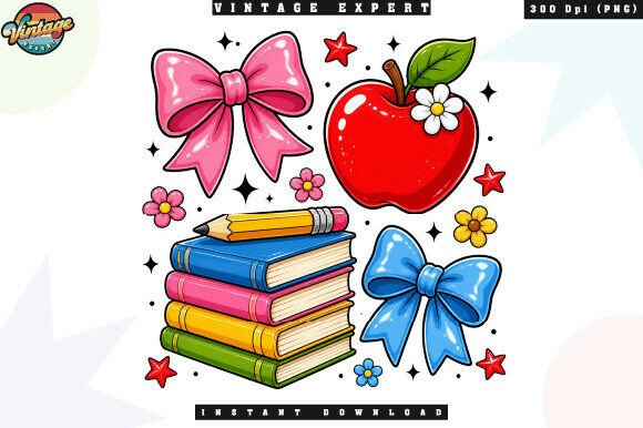 Charming School Supplies Clipart for Creative Projects