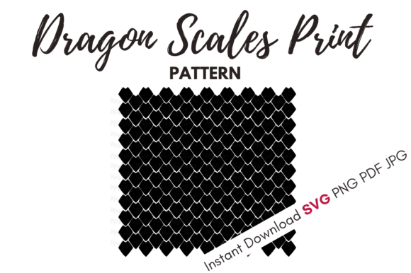 Dragon Scales Print SVG: Unleashing a Bold Textured Pattern