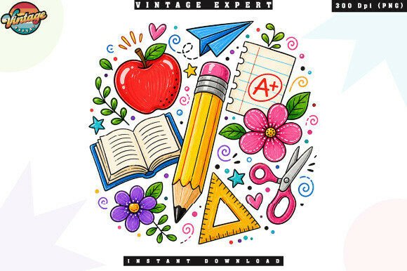 Retro Back to School Doodle PNG: A Guide for Creatives