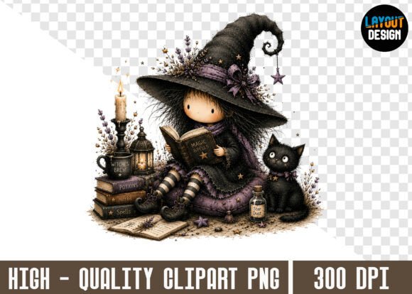 Spooky Witch PNG Illustration: Enchanting Your Design Projects