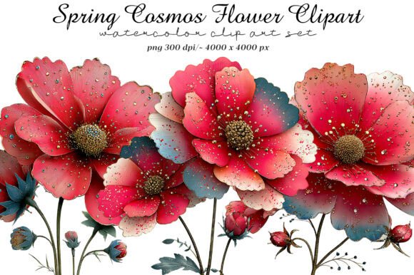 Spring Cosmos Flower Clipart: A Breath of Fresh Air for Your Projects
