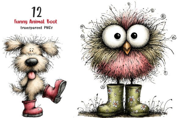 Unleashing Creative Charm with Funny Animal Boot Clipart