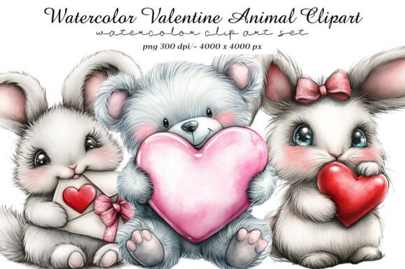 Watercolor Valentine Animal Clipart: A Designer's Guide