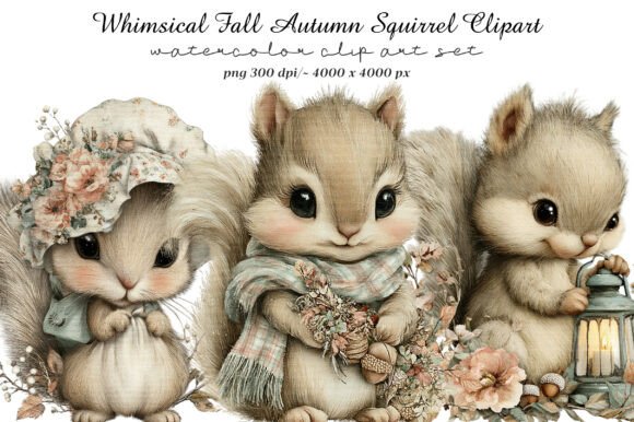 Whimsical Fall Autumn Squirrel Clipart: A Designer's Guide